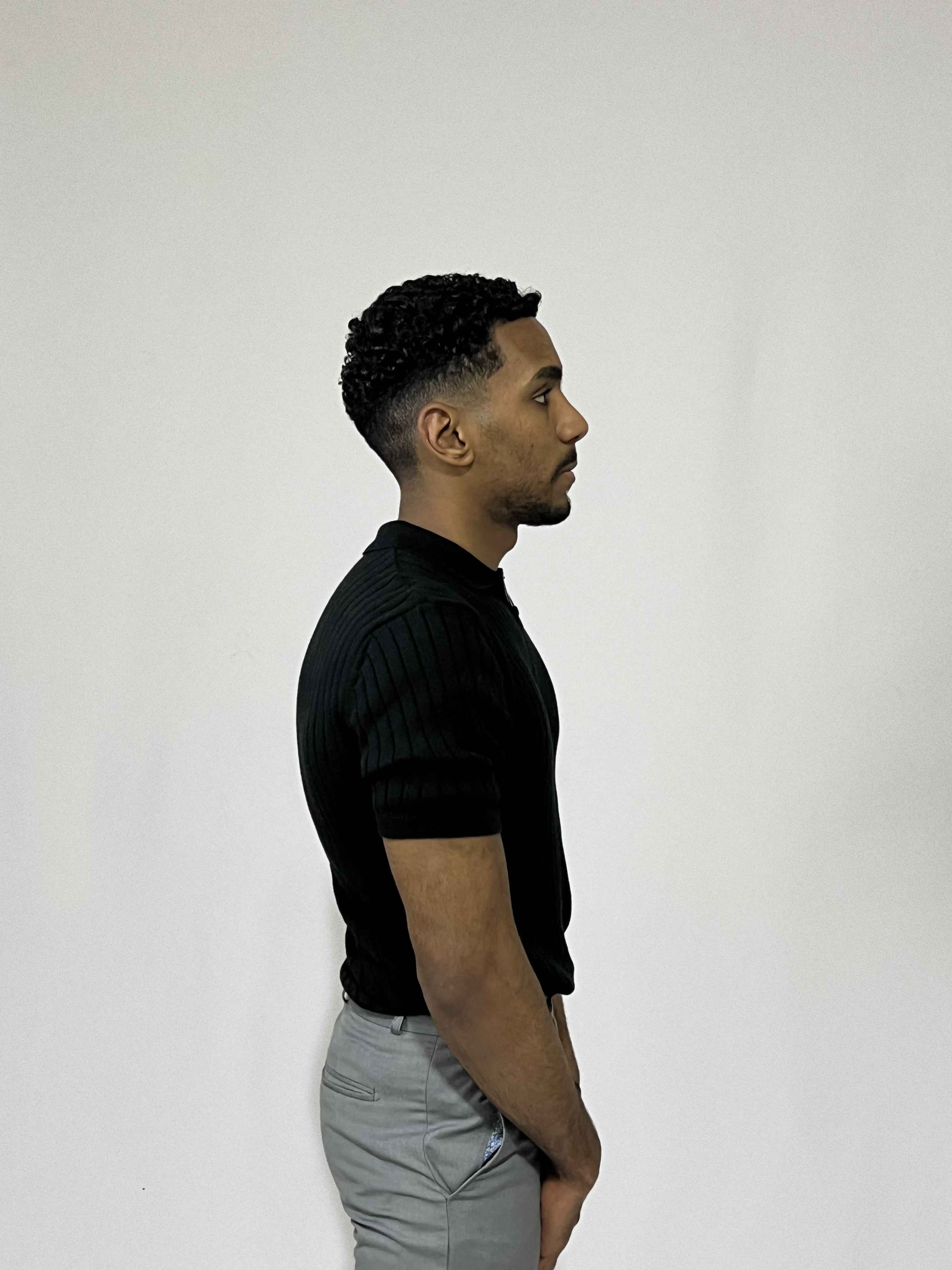 Ribbed Short-Sleeve Zip Polo